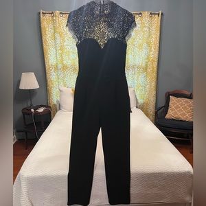 Express Black Jumpsuit. Perfect for a wedding, Christmas party, or gala.